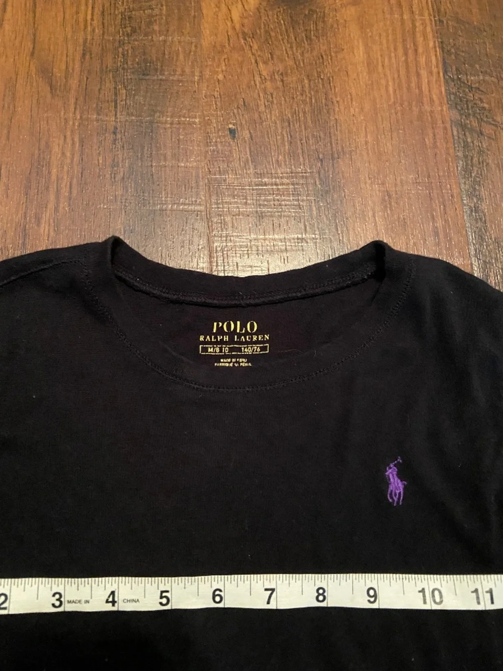 Polo Ralph Lauren  T shirt  M/8/10 140 Black Casual Sporty Classic Kids Girls